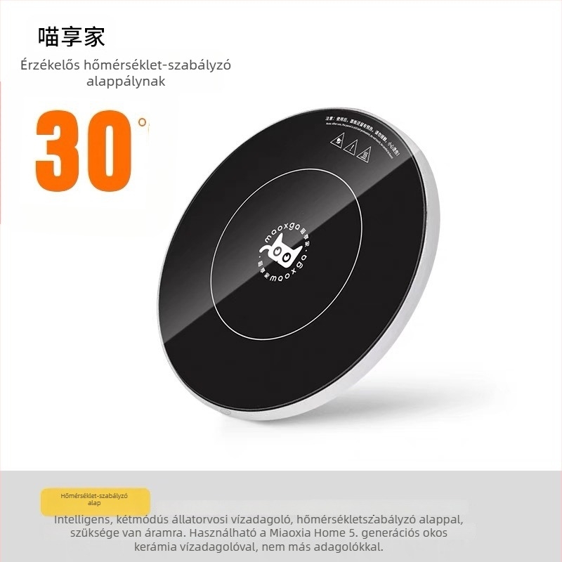 Háziállatok automata vízadagolója, kerámia tartály, újratölthető vezeték nélküli modell, leválasztható kialakítás, állandó hőmérsékletű folyó víz