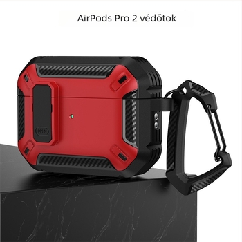 AirPods 4 és AirPods Pro 2 védőtok, PC héj, multifunkcionális kialakítás