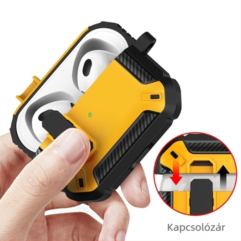 AirPods 4 és AirPods Pro 2 védőtok, PC héj, multifunkcionális kialakítás
