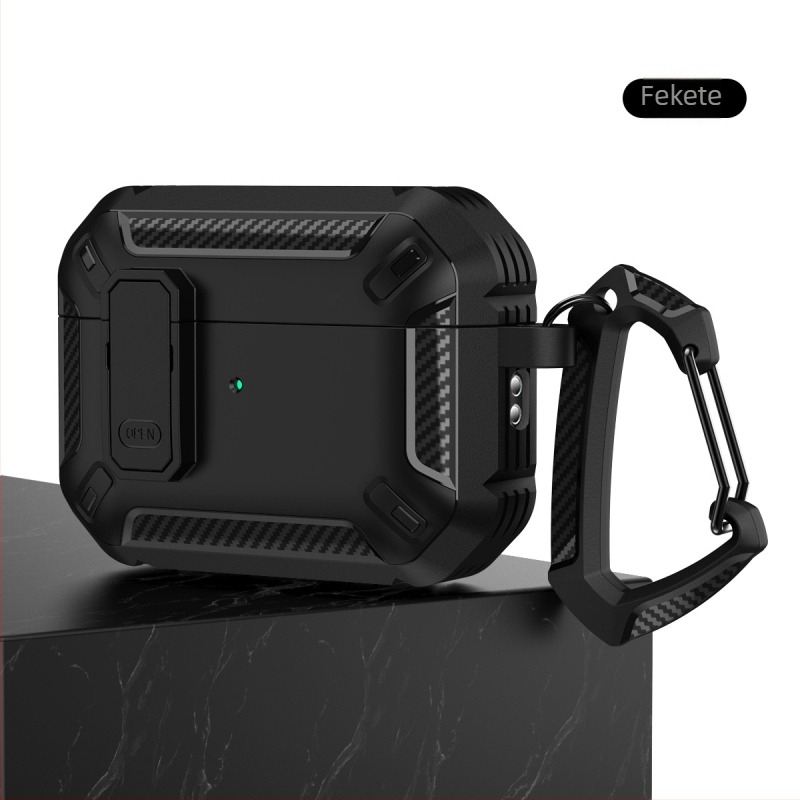 AirPods 4 és AirPods Pro 2 védőtok, PC héj, multifunkcionális kialakítás