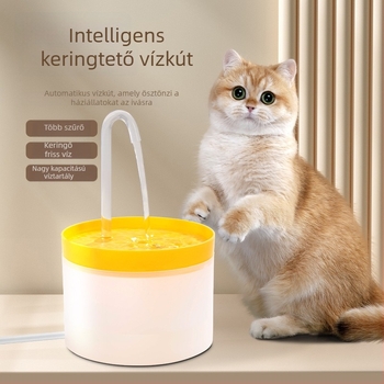 Intelligens itatórendszer háziállatok számára szenzorral, automatikus keringetéssel és szűréssel macskáknak és kutyáknak