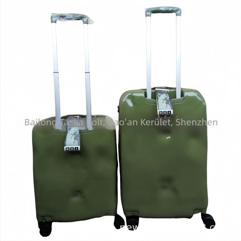 PC anyagú kézipoggyász, cipzárral, univerzális kerekekkel, TSA kombinációs zár, súly 1 kg