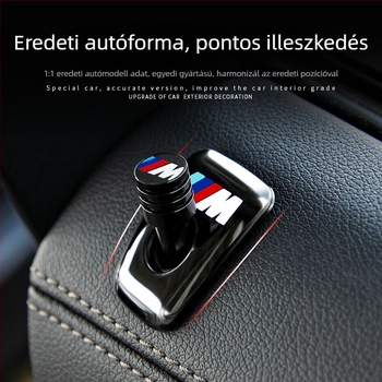 Fém ajtózár gombvédő BMW-hez — kompatibilis a 3-as, 5-ös sorozattal, X3, X5, X1 modellekhez, nyomtatott logóval
