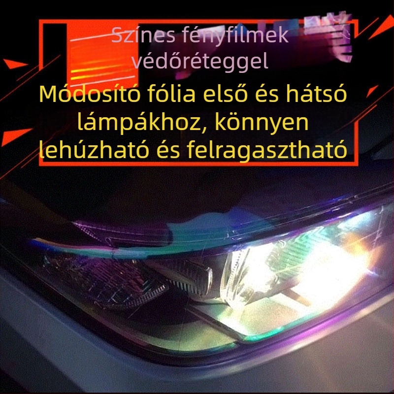 Háromrétegű, vastag színváltó fólia fényszórókhoz autókhoz és motorkerékpárokhoz, kaméleon hatású