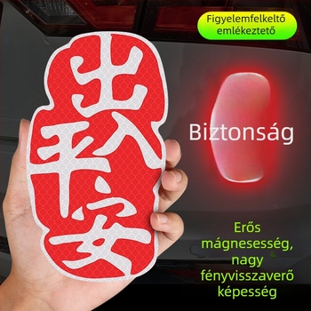 Személyre szabott jókívánságokkal és fényvisszaverő mintával ellátott autótest matricák, mágneses felhelyezés, autókhoz, motorkerékpárokhoz és elektromos járművekhez, karcolásvédelmet nyújt