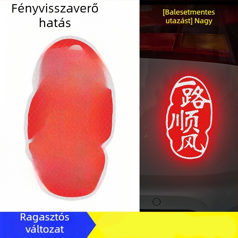 Személyre szabott jókívánságokkal és fényvisszaverő mintával ellátott autótest matricák, mágneses felhelyezés, autókhoz, motorkerékpárokhoz és elektromos járművekhez, karcolásvédelmet nyújt