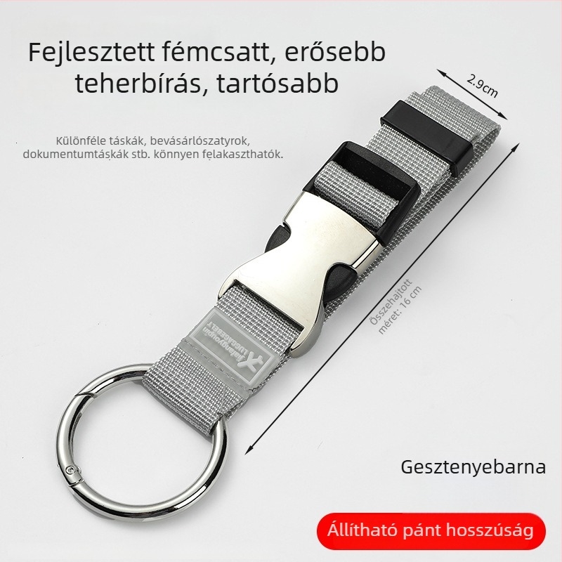 Bőröndpánt és összekötő kötél (Oxford anyag; Friendly Márka; tavasz 2024; városi egyszerű stílus; egyszínű minta)