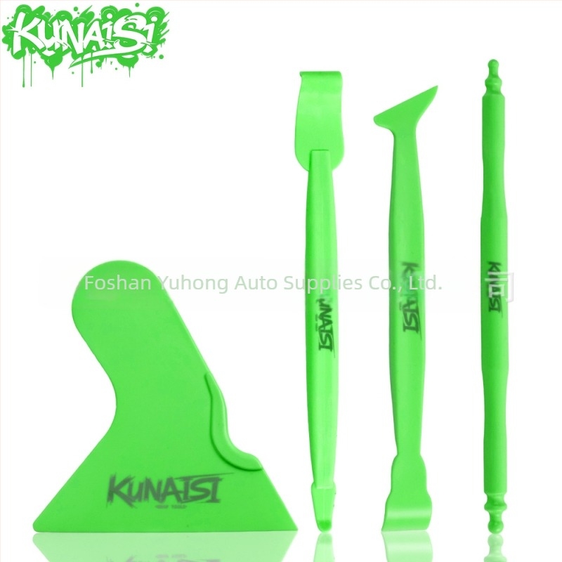 Műanyag autófilm felhasználására szolgáló kaparó – háromszög alakú, vékony él a film vágásához és élek töltéséhez