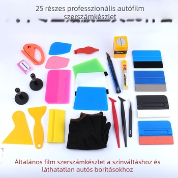Autóbevonat fólia készlet deerskin wool edge scraper-rel a átlátszó filmhez (PP anyag, STR TOOLS, Car washer)