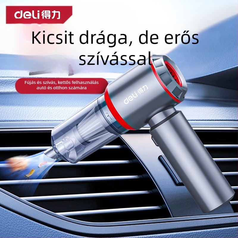 Kézi porszívó autóhoz és otthonhoz, vezeték nélküli, újratölthető, 7.4V 120W, 4000Pa szívás