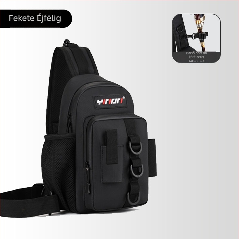 Tengeri horgásztáska – PVC, vízálló, orsó és damil tárolás, orsó tartó