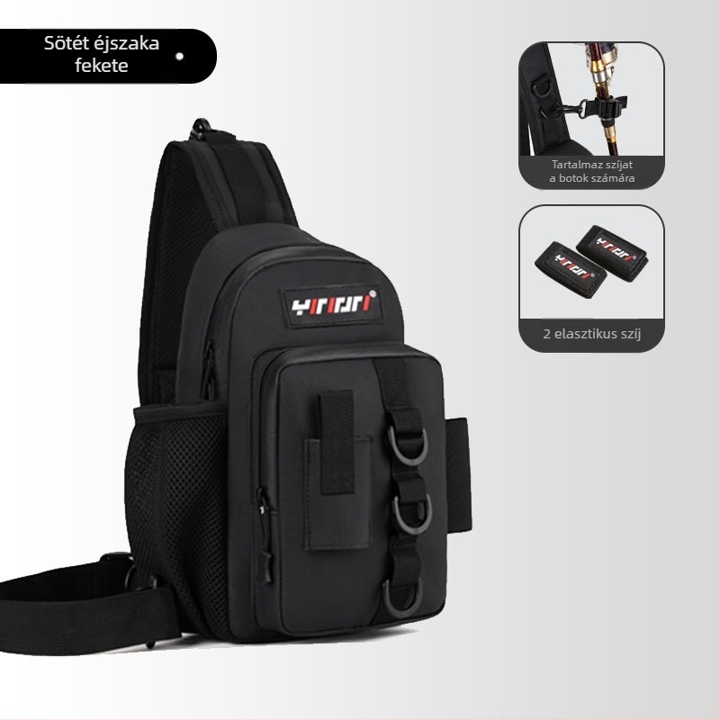 Tengeri horgásztáska – PVC, vízálló, orsó és damil tárolás, orsó tartó