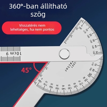 Neck Strength Rozsdamentes acél, nagy pontosságú szögmérő, többfunkciós szögmérő faipari és ipari felhasználásra