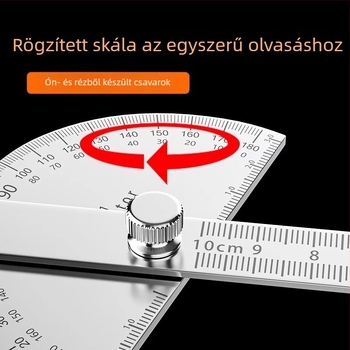 Neck Strength Rozsdamentes acél, nagy pontosságú szögmérő, többfunkciós szögmérő faipari és ipari felhasználásra