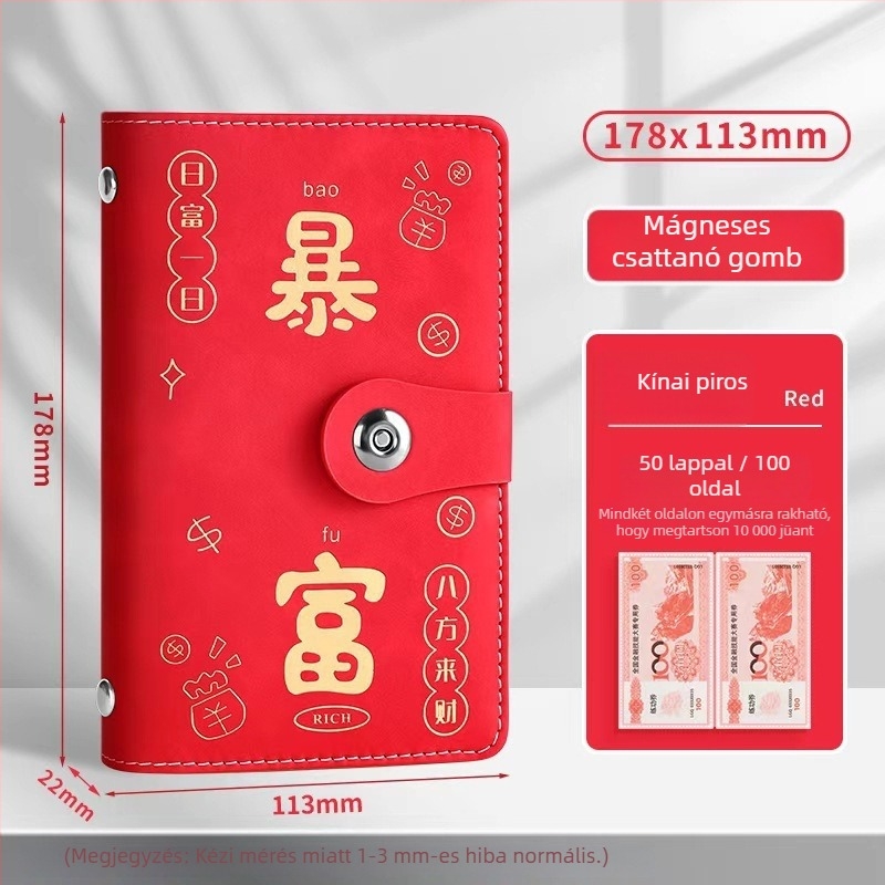 Jegyzetfüzet Jing yan - műbőr borító, átlátszó belső oldalak, 100-200 oldal, retro/minimalista/niche stílus