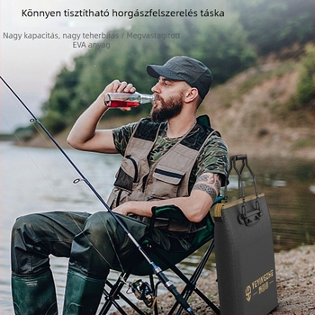 Hordozható horgászfelszerelés-táska, praktikus rendező a kellékekhez, vízálló