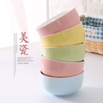 Yehua porcelán tál – mikrohullámú sütőhöz alkalmas, kör alak, glazúrozott felület, egyszerű stílus (Mikrohullámú sütőhöz alkalmas, Kör alak, Glazúrozott felület, Egyszerű stílus)