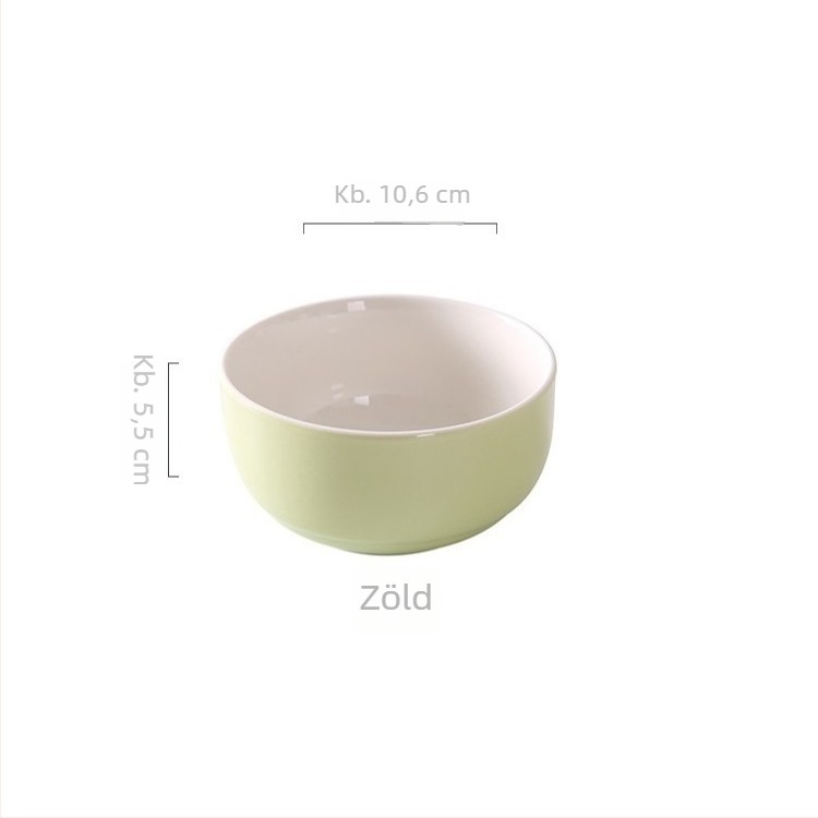 Yehua porcelán tál – mikrohullámú sütőhöz alkalmas, kör alak, glazúrozott felület, egyszerű stílus (Mikrohullámú sütőhöz alkalmas, Kör alak, Glazúrozott felület, Egyszerű stílus)