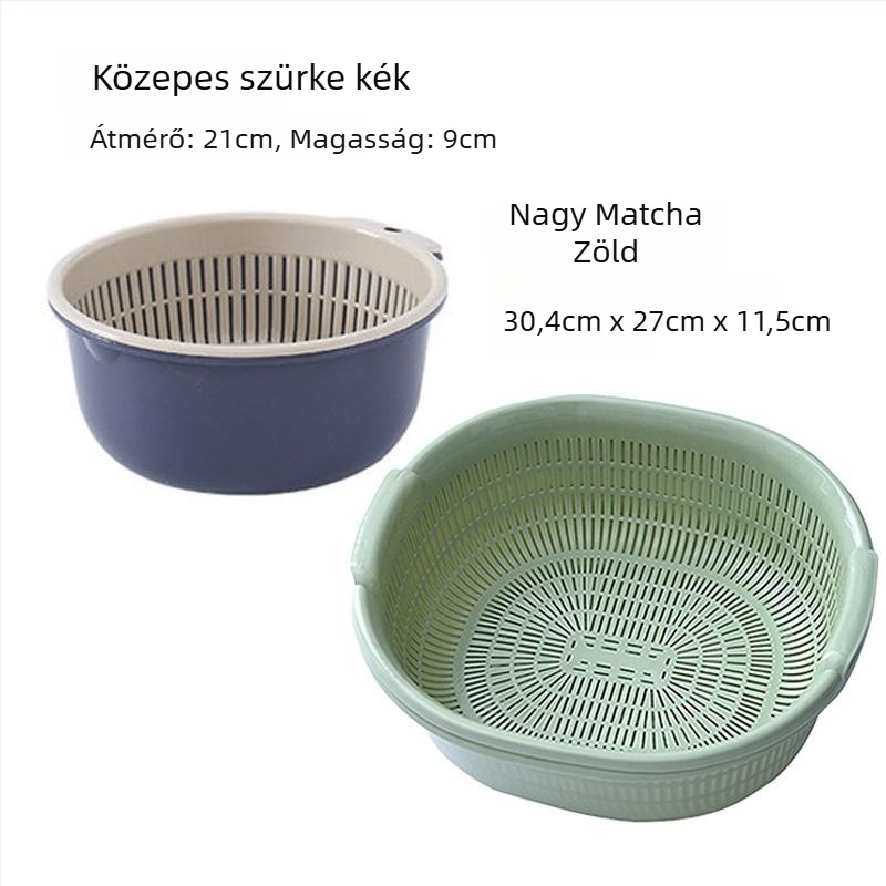 Konyhai műanyag gyümölcstál, univerzális egyszerű stílus, minőségi termék