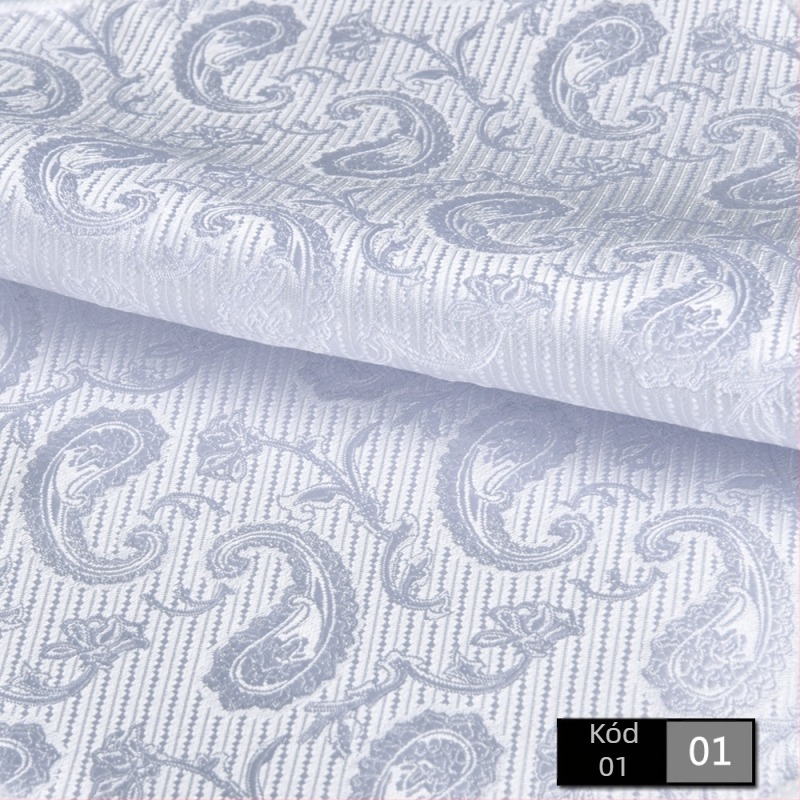 Férfi zsebkendő | administratív stílus | jacquard szövés | virágos minta | poliészter rostanyag