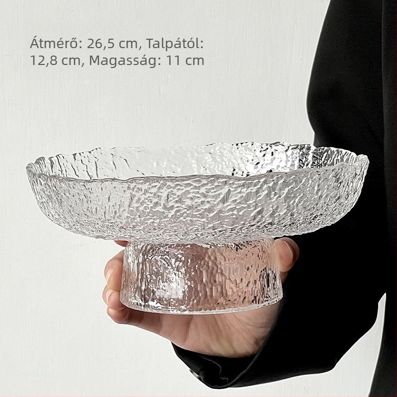 Barx matt üveg gyümölcs tál, 2025-ös megjelenés, könnyű luxus retro stílus