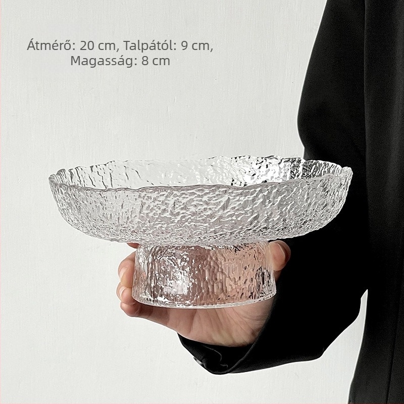 Barx matt üveg gyümölcs tál, 2025-ös megjelenés, könnyű luxus retro stílus