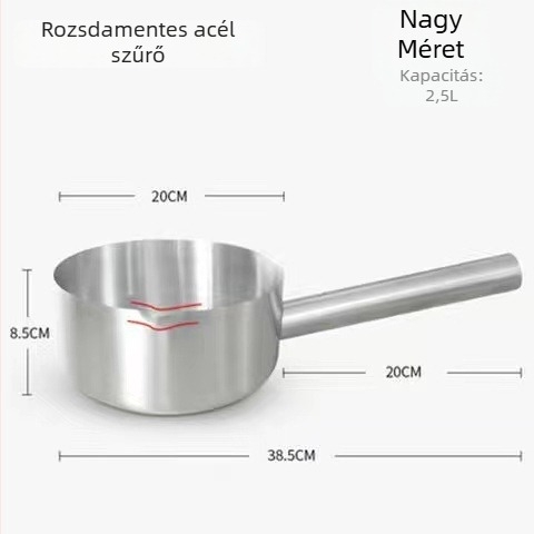 Rozsdamentes acélból készült lapos aljzós kanál, leveskanál, egyszerű stílus, Kitchen cattle, testreszabható