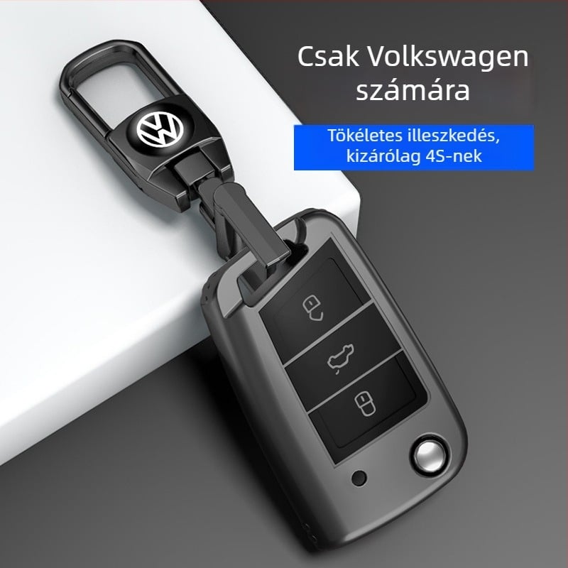 Connarth VW TPU kulcstartó tok, luxus stílus, kompatibilis Sagitar, Bora, Tiguan, Langxing, Santana, Jetta, Langyi, Polo, Golf