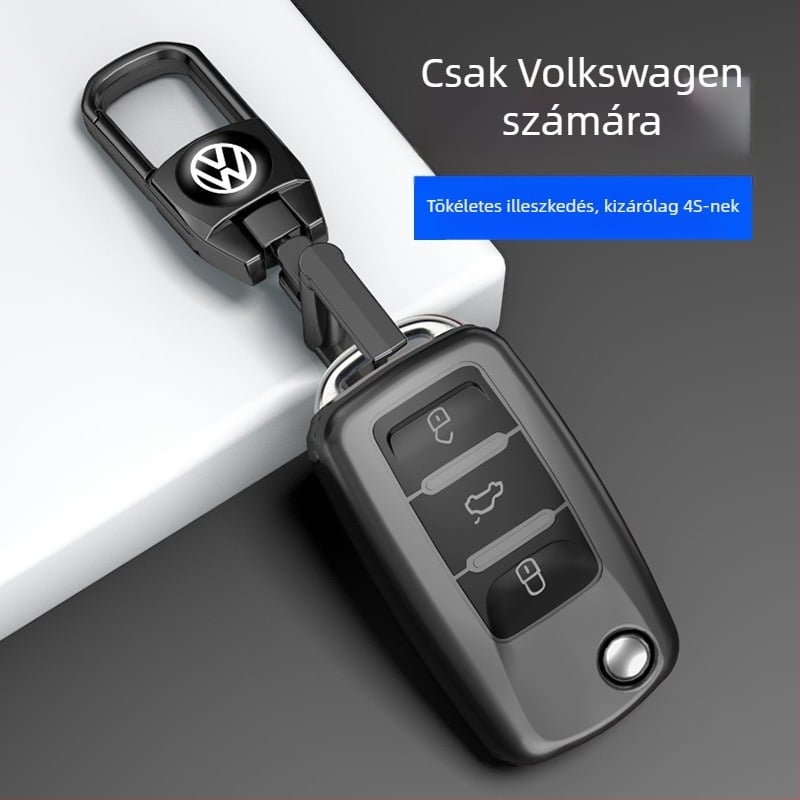 Connarth VW TPU kulcstartó tok, luxus stílus, kompatibilis Sagitar, Bora, Tiguan, Langxing, Santana, Jetta, Langyi, Polo, Golf