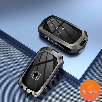 Honda kulcstartó borítás – cinkötvözet, minimalist stílus, CR-V, Civic, Accord, XR-V modellekhez