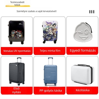 Öt darabos keményhéjú ABS poggyász szett, levehető kerekekkel, alkalmas a repülőgép alatti tároláshoz, teleszkópos fogantyú, zárható, testreszabható