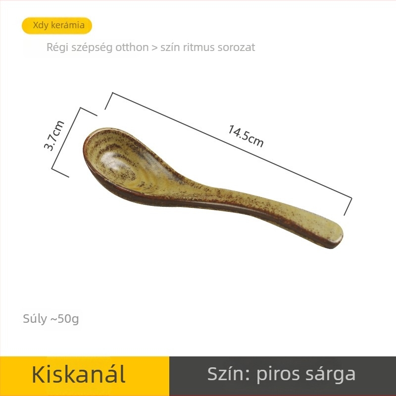 Kerámia leveskanál, retro stílus, Li Shen, több mintázat