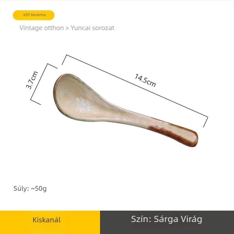 Kerámia leveskanál, retro stílus, Li Shen, több mintázat