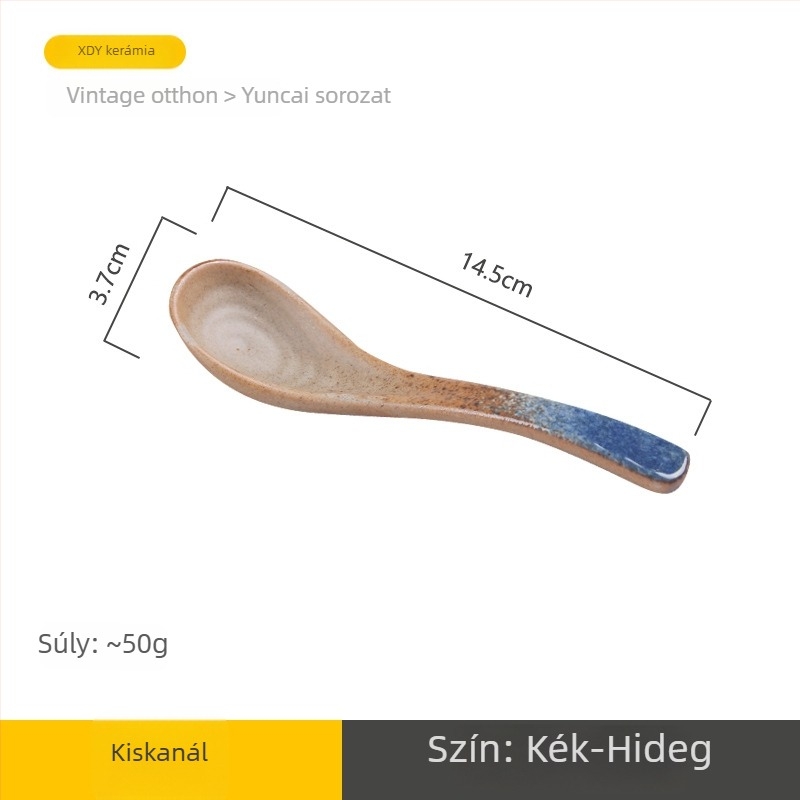 Kerámia leveskanál, retro stílus, Li Shen, több mintázat