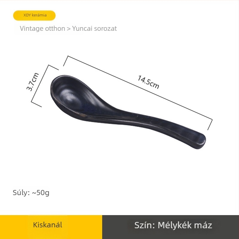 Kerámia leveskanál, retro stílus, Li Shen, több mintázat
