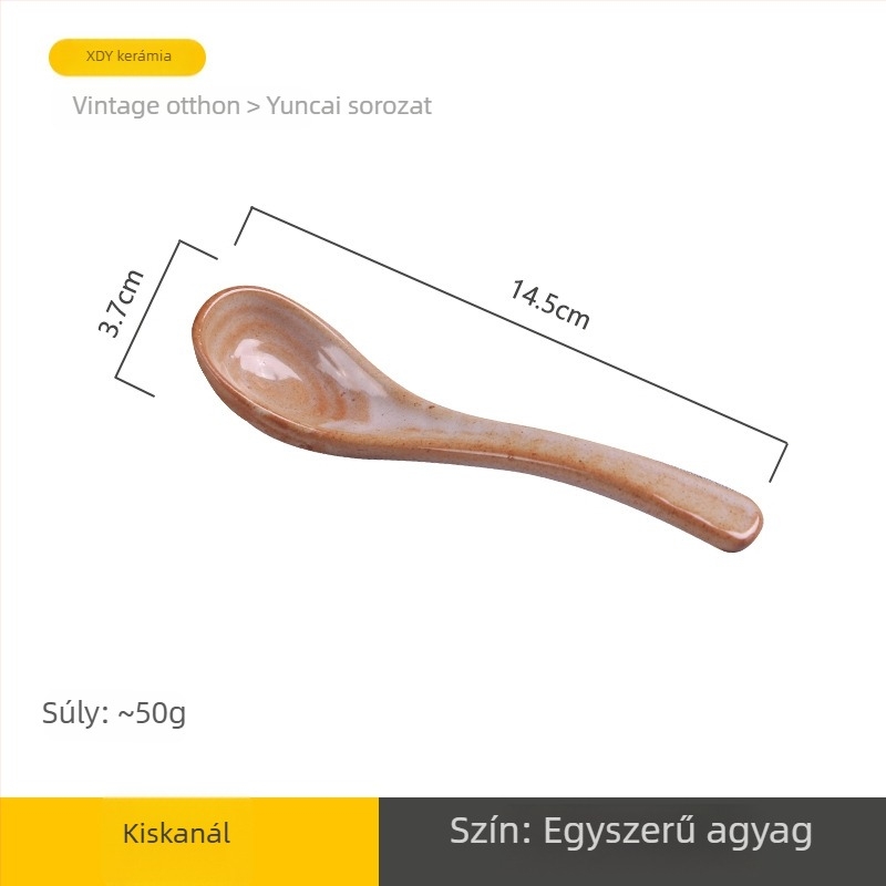 Kerámia leveskanál, retro stílus, Li Shen, több mintázat