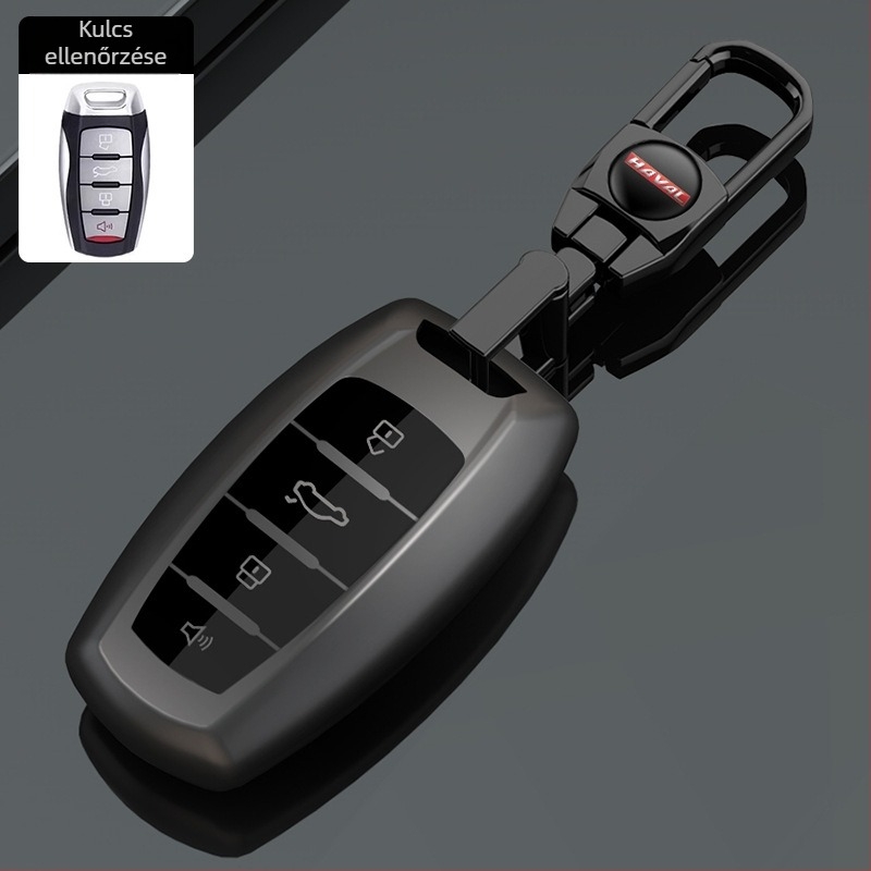 Haval autókulcs tok H6 3. generációhoz, F7/Raptor, M6 Plus, H2S, Xiaolong Max – TPU, prémium stílus, személyre szabás nélkül