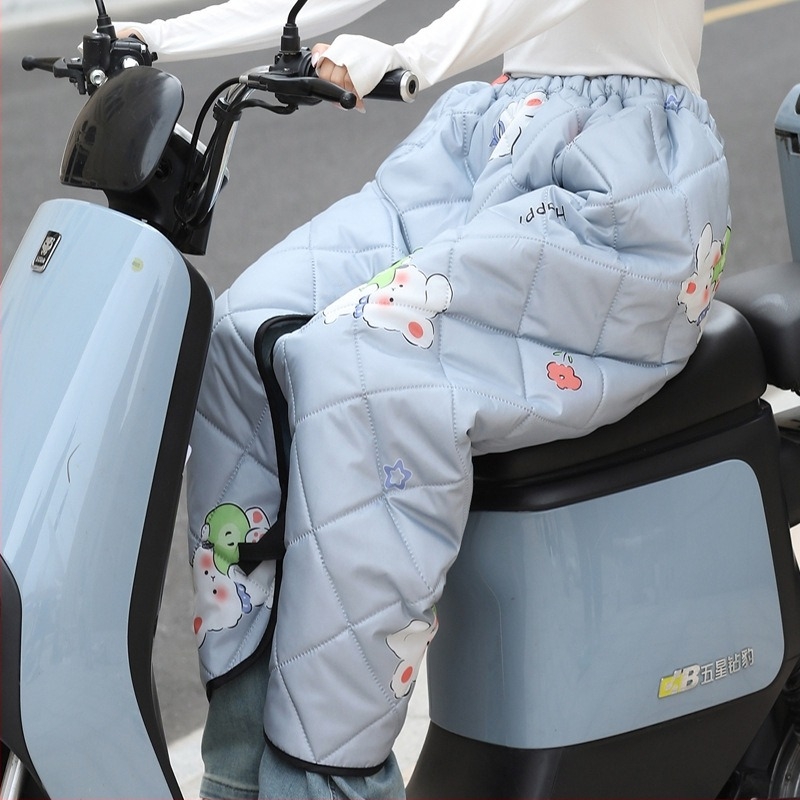 Hátsó ülésvédő elektromos kerékpárhoz, szélvédő és vízálló, téli meleg fleece bélés