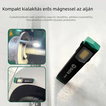 Kültéri fejlámpa, mini újratölthető, mágneses LED, 80–240 lm, ABS ház, 40 g, EU CE tanúsítvány