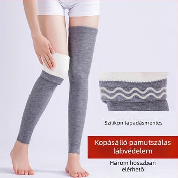 Lábszár- és térdvédő (fleece bélés; velúr egységes kivitel; felnőtteknek; bármilyen mozgáshoz)