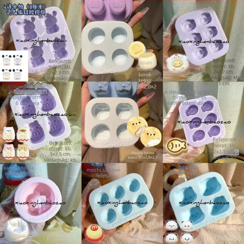 Szilikon forma csokoládéhoz és mousse-hoz, szabálytalan alakú, tortaforma