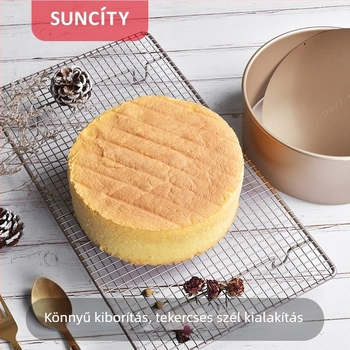 Szénacél sütőedény készlet, tapadásmentes bevonattal — tortaformák, kenyérsütő formák és pizza tepsik