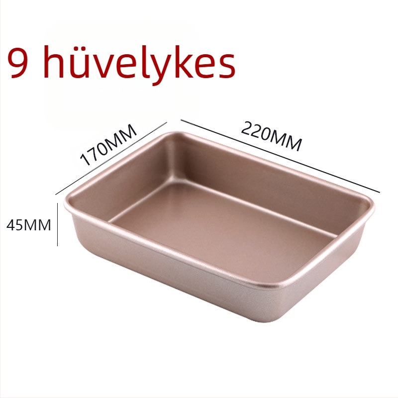 Szénacél sütőedény készlet, tapadásmentes bevonattal — tortaformák, kenyérsütő formák és pizza tepsik