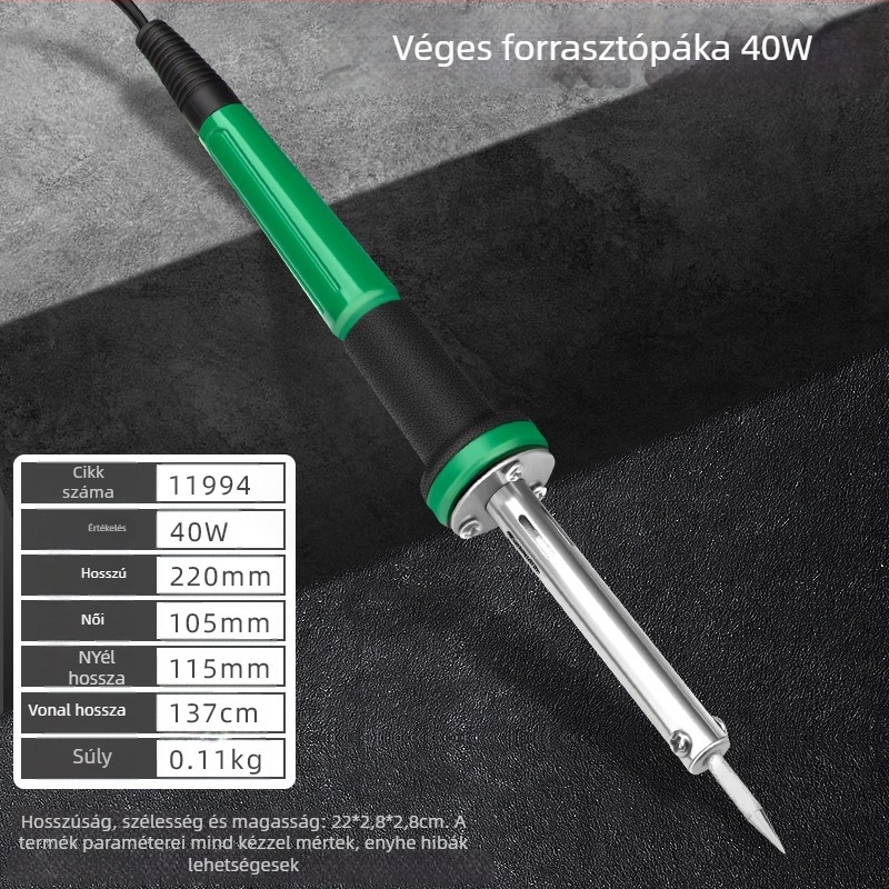 Topson ragasztó/fogantyúval rendelkező elektromos forrasztóvas 220-240V, hegesztéshez