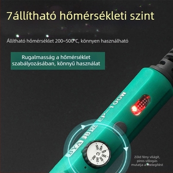 Állítható hőmérsékletű 200W-os forrasztópáka, 220V bemeneti feszültség, ipari osztályú gyors felmelegedés