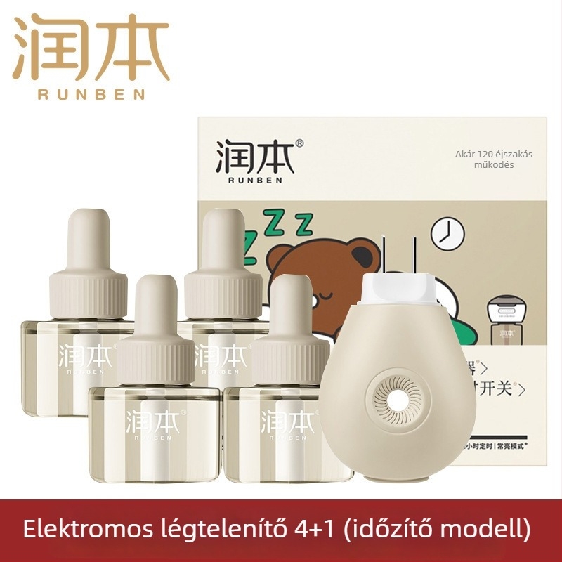 Runben elektromos szúnyogriasztó folyadék, illatmentes, 45 ml, 1–3 éveseknek