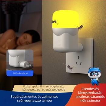 Chiman LED szúnyogriasztó lámpa, konnektoros üzemmód, 10㎡ lefedettség, fényhullám csapda (kilövéses típus), PC ház, időzítő
