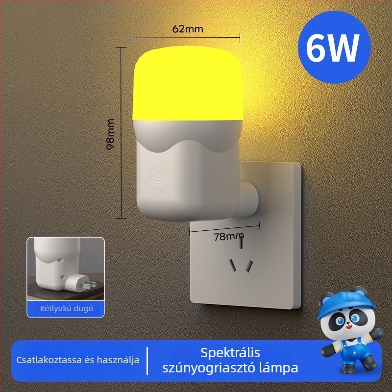 Chiman LED szúnyogriasztó lámpa, konnektoros üzemmód, 10㎡ lefedettség, fényhullám csapda (kilövéses típus), PC ház, időzítő