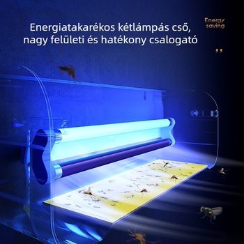 Fali szerelhető szúnyogirtó lámpa éttermeknek, szállodáknak és üzleteknek — ragadós csapda, Modell: HZ-MY08, Üveglámpa cső, 220V, Színmelegítés 2000–3000K, Engedélyezett magánmárkák: Igen