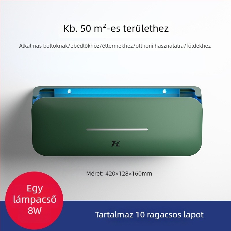 Fali szerelhető szúnyogirtó lámpa éttermeknek, szállodáknak és üzleteknek — ragadós csapda, Modell: HZ-MY08, Üveglámpa cső, 220V, Színmelegítés 2000–3000K, Engedélyezett magánmárkák: Igen